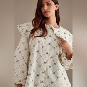 NWT Damson Madder Lola Blouse in Bow Print